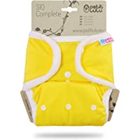 Petit Lulu TE2 - Pañal lavable- talla única (4-15 kg) | SIO Complete nueva versión de inserto corto | Botones a presión…